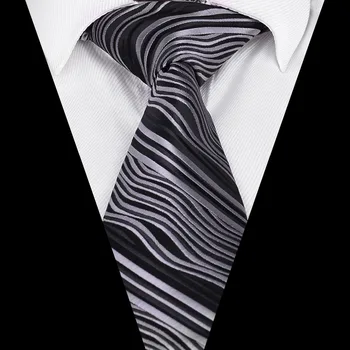 Módny Trend Vlastné Polyester Zebra Dizajn Pruhovaný Vzor Mužov Väzby Kravata pre Strán