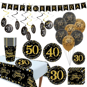 Narodeninové Balóny 30 40 50 Narodeniny, Party Dekorácie Dospelých 30. 40. 50. Narodeniny Party Dekor Narodeniny Výročie Dodávky