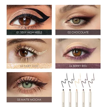 Nepremokavý Lesklý Eyeshadow Lesk Farby Tekuté Očné Make-Up Očných Liniek Pen3ml