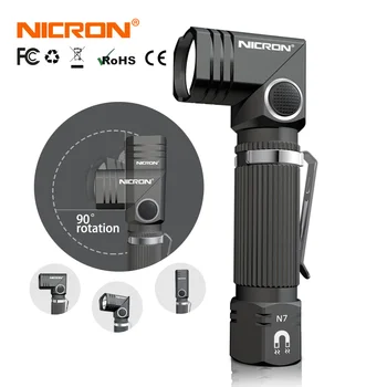Nikon Led baterka hands-free dual paliva 90 stupňov točiť klip 600lm magnet Dmini vody mini lighting torch vonkajšie N7 29550
