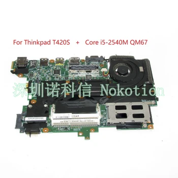 NOKOTION H0223-4 48.4KF58.041 FRU 63Y1725 notebook základná doska Pre lenovo thinkpad T420S Core i5-2540M QM67 DDR3 základná doska