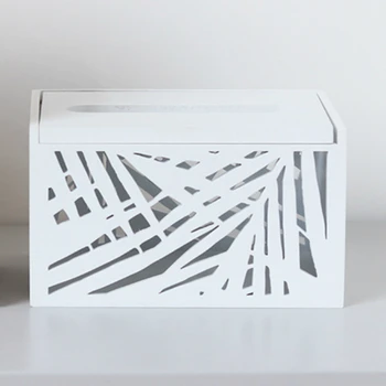 Nordic jednoduché drevené duté tkaniva box tkaniva box domov tvorivé obývacia izba, spálňa reštaurácia toaletný papier skladovanie 56579