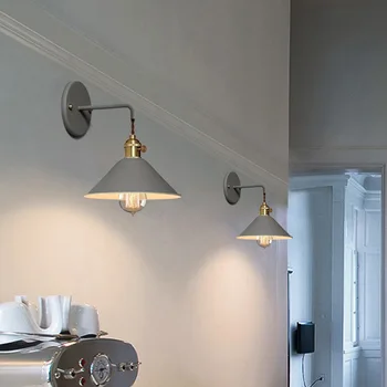 Nordic moderné steny v obývacej izbe svetlo, schodište, chodby, spálne, nočné Macaron malý čierny dáždnik nástenné svietidlo E27 Pätica Sconces