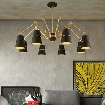 Nordic postmoderných minimalistický luster dizajnér model izba obývacia izba osvetlenie osobnosti office spider moderný luster