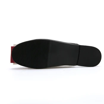 Nová jar leto patent kožené dámske papuče farebné zladenie módne papuče, sandále sexy party dámske topánky veľkosť 34-43