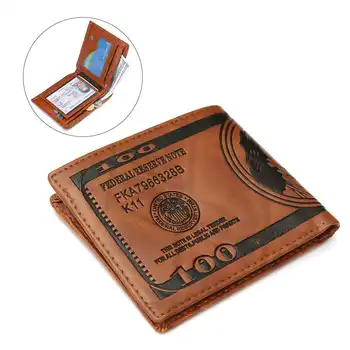 Nová Peňaženka PU 2020 Kožené Hnedé Bifold Kreditnej Karty, Držiak na Kabelku Pre Mužov AMERICKÝ Dolár