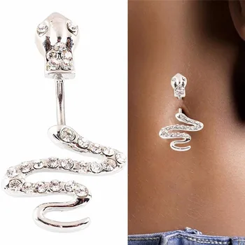Nové Módy Sexy Piercing Pupka Nechtov Telo Šperky Had Tvar Prívesok Brucho Tlačidlo Prstene Pre Ženy, Dievčatá