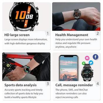 Nové pánske Smart hodinky Bluetooth hovor full screen dotknite sa položky Srdcovej frekvencie, Krvného tlaku Sledovanie činnosti Športové hodinky pre Xiao 28216