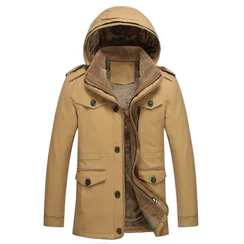 Nové Teplé Zimné Zahusťovanie Bunda Mens Coats Veľké Plus Veľkosť Mikiny s Kapucňou Windbreaker Vrecká vrchné oblečenie Fleece XXXXXXL Y2168
