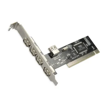 Novú kartu pci-4-port USB 2.0 480Mbps vysoko-rýchlostný adaptér, rozširujúca karta pre stolné počítače видеокарта