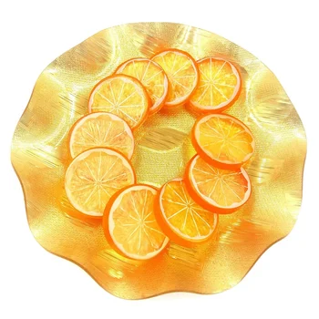 Nový 10 Ks Falošné Plátok Citróna Umelé Ovocie Vysoko Simulácia Realistický Model pre Domáce Party Dekorácie Orange 27540