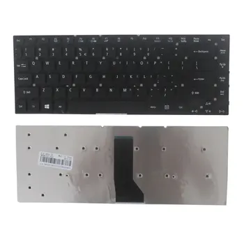 Nový AMERICKÝ keybaord pre Acer Aspire V3-471PG V3-471G E5-411G E5-421 E5-421G E5-471 E5-471G ES1-511 NÁS notebooku, Klávesnice čierna