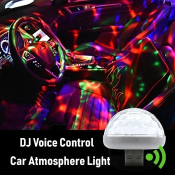 NOVÝ Multi Color USB LED Auto vnútorné Osvetlenie Auta pre Volkswagen vw Touareg2 GolfA5 GT Touran 1.4 Fox 1.2