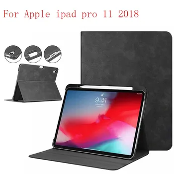 Nový Módny Dizajn, Luxusný Grand Knižné puzdro pre Apple ipad pro 11 2018 Stojan Tabletu Kožené Prípadoch 10pcs/veľa