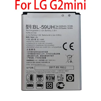 Nový, Originálny 2440mAh BL-59UH Batéria Pre LG G2mini D618 D620 D620R D620K D410 D315 F70 Telefón S Sledovacie Číslo