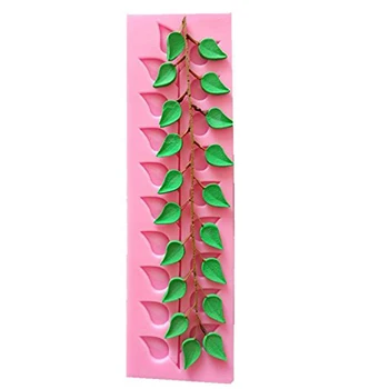 Nový Príchod 1PC Tortu Formy Ružové Listy Tvar Silikónové Tortu Formy DIY 3D Fondant Čokoláda Formy Cake Decoration Nástroje 976932 41563
