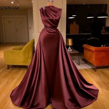 Nový Príchod Vysoká Krku arabčina Dubaj Večerné šaty Dlhé vlak abendhttpder 2021 Avond jurken Formálne šaty Večerné šaty 9446