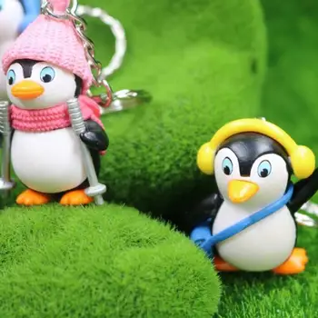 Nový Roztomilý Kreslený Penguin Keychain Taška Animal Prívesok Taška Deti Keyring Hračka Keychain Príslušenstvo Darček Deti Prívesok Birthd I4L4
