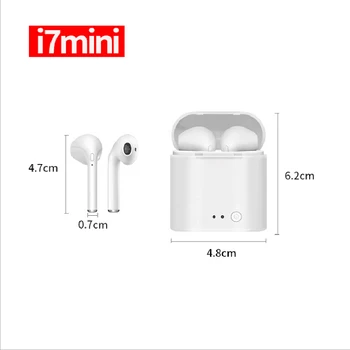 Nový Šport, Bezdrôtová mini i7s slúchadlá TWS mini slúchadlá slúchadlá do uší pre iphone S Nabíjanie Prípade 52040