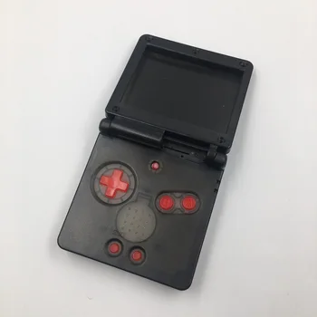 Náhradné Bývanie Prípade Nintend Gameboy Advance GBA SP Herné Konzoly Jasné Shell Ochranné PC Červená Čierna Krytie Opravy Dielov