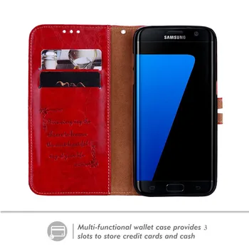 Obchodné Kožené Peňaženky Flip Puzdro Pre Samsung Galaxy S7 S6 Okraji S8 Plus S3 S4 S5 J7 J3 J5 J1 2016 A3 A5 2017 Luxusný Telefón Prípade