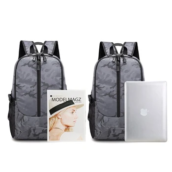 OCEHNUU USB Notebook Batoh Muži Ženy Cestovanie Unisex Batoh Mens Bagpack Taška Vintage Školské tašky, Batohy Pre Dospievajúcich Bežné 14634