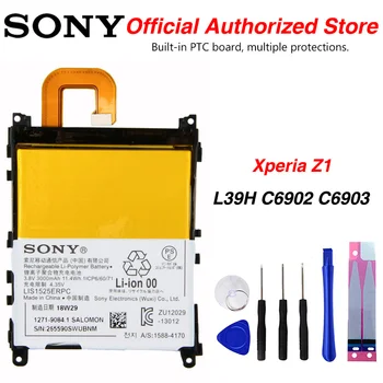 Originál Sony LIS1525ERPC Batérie Pre sony Xperia Z1 L39H C6902 C6903 3000mAh