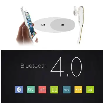 Ostart Univerzálny Podnikania Bezdrôtové Bluetooth 4.0 Slúchadlá Lichee Vzor Headset Stereo Slúchadlá Šport pre Samsung iPhone