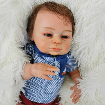 OtardDoll 18-palcové Znovuzrodené dieťa bábika 45 cm Full Silikónové Reborn bábiky realisticky Bonecas Roztomilá hračka pre Narodeninám
