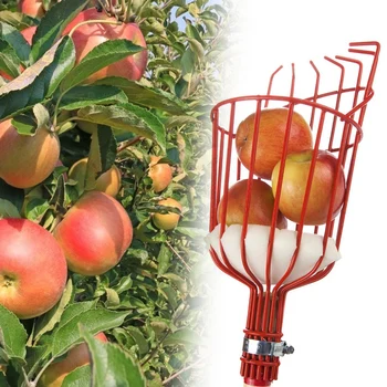 OutdoorFruit Picker Hlavu Kovové Ovocie Vychystávanie Nástroje Ovocie Catcher Úrody Apple Broskyňa Zber Záhradného Náradia