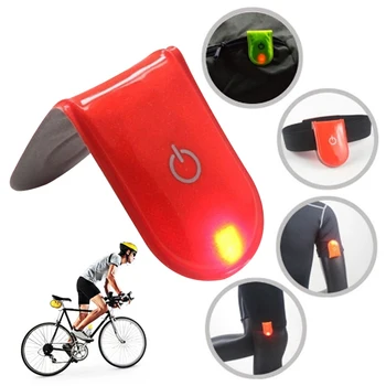 Outdoorové Športy, Nočný Beh Svetlo Jogging LED Alarm Upozornenie Klip Magnet Nohu Bicykel Bicykel Strany Žiariace Svetlo Lampy