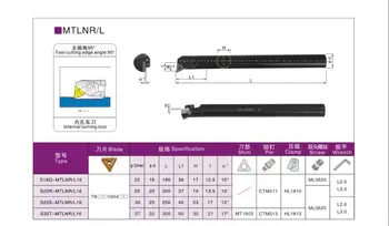 OYYU S32T-MTLNR16 S32T-MTLNL16 Vnútorného Otočením Držiaka Nástroja CNC Karbidu Vložky Ramienka 32mm MTLNR Nudné Bar použitie TNMG16