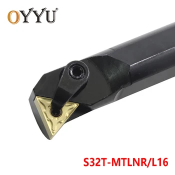 OYYU S32T-MTLNR16 S32T-MTLNL16 Vnútorného Otočením Držiaka Nástroja CNC Karbidu Vložky Ramienka 32mm MTLNR Nudné Bar použitie TNMG16