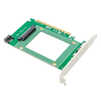 PCI-E X16 U. 2 SFF8639 2,5-Palcový NVMe SSD Karty Adaptéra PCIe pre U. 2 Rozširujúca Karta 6844