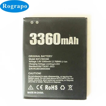 Plný 3360mAh BAT17603360 Náhradné Batérie Bateria Batterij Pre DOOGEE X10 Mobilného Telefónu, Batérie, Akumulátora