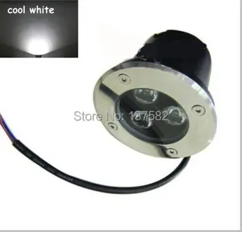 Pochovaný LED Podzemné Lampa 3*1W LED Poschodí Zapustené Osvetlenie Lampa DC12V alebo AC85-265V Teplá Biela/Studená Biela/Červená/Zelená/Modrá/Žltá 24669