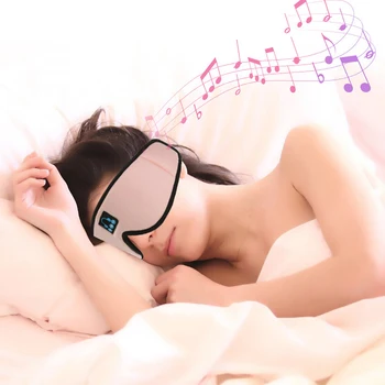 Pohodlné Bezdrôtové Bluetooth Stereo Slúchadlá Oko Odtieňov 3D Spanie Artefakt Eye Patch Volať Music Headset Nastavenie Hlasitosti