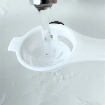 Pohodlné Plastové Ocele Vaječný Bielok Žĺtok Oddeľovač Delič Sito Držiak Na Varenie Tortu Nástroj