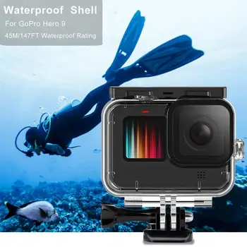 Potápanie 45m Nepremokavé shell anti-drop potápanie streľby Akčné Kamery Príslušenstvo Ochranný obal, Kryt Pre GoPro Hero9 Dropship