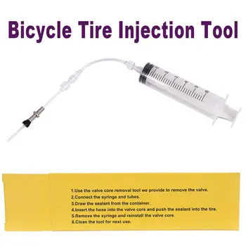 Požičovňa pneumatiky vstrekovaním kvapaliny nástroj Bezdušové Pneumatiky Tmel Injektor MTB Bike Bicyklov, Cyklistické Pneumatiky Náplň Nástroj