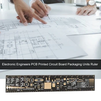 Praktické PCB Pravítko Elektronický Inžinier Rezistor, Kondenzátor Elektronický Čip Inžinier IC SMD Diód, Tranzistorov Package Jednotky 12546