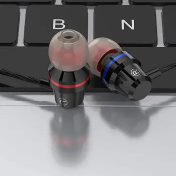 Praktický A Prenosný 3,5 mm Káblové In-Ear Slúchadlá Športové Hudba Video Hry S Vysokým Rozlíšením Mikrofón