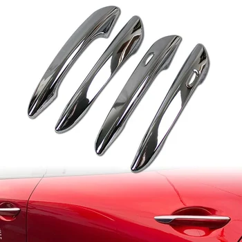 Pre 2019 2020 Mazda 3 Axela BM Bn Sedan Chrome Dverí Rukoväť Chránič Decorarion Kryt Trim ABS Auto Styling Príslušenstvo