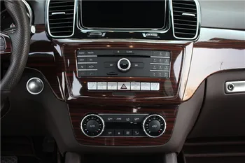 Pre Benz gls gle 320 350 400 Broskyňa drevený rám Rádio Audio Panel Dash Mount Výbava Refitting Auta Fascia Tvár Priestorový Rám