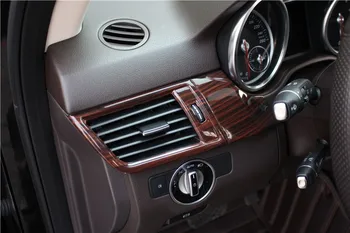 Pre Benz gls gle 320 350 400 Broskyňa drevený rám Rádio Audio Panel Dash Mount Výbava Refitting Auta Fascia Tvár Priestorový Rám