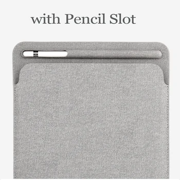 Pre iPad Pro 11 2018 Sleeve Case For iPad 10.2 7. Gen Puzdro Taška pre iPad Vzduchu 3/Pro 10.5 palcový S Perom Slot taška Vzduchu 1 2 5 6 9.7