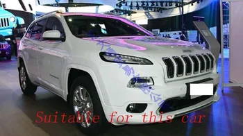 Pre Jeep Cherokee Obmedzené-2018 Auto Styling Príslušenstvo ABS Chrome Dverí Rukoväť Kryt S Inteligentným Kľúčom Otvor Chytiť Spp Výbava