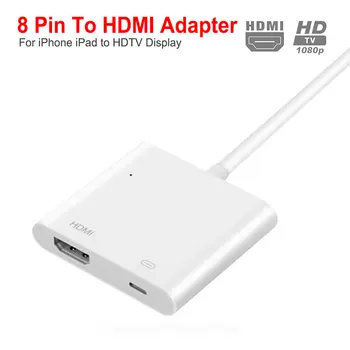 Pre Lightning-Digital AV Kábel HDMI Adaptér Pre iPad Adaptér HDMI Konektor 1080P HD Adaptéry Pre Iphone X 8/7/6 33995