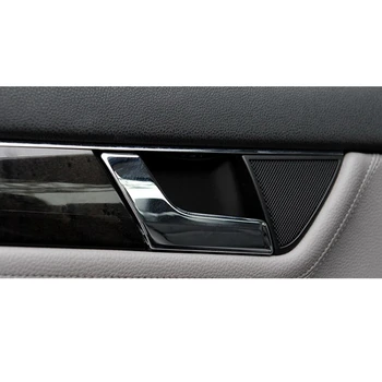 Pre Mercedes-Benz, C-Trieda W204 GLK Vnútorné Dvere, Panel držadlo Vytiahnuť Výbava Kryt Chrómovaný Svetlé L / R 22296