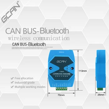 Pre priemyselné použitie bluetooth na CAN-Bus komunikačný prevodník s USB rozhranie sa MÔŽE autobusovej a Bluetooth testovacej funkcie.
